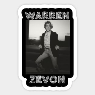 Warren Zevon Sticker